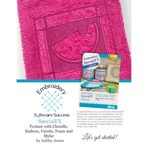 Texture with Chenille, Emboss, Varsity, Foam, & Mylar in SpecialFX Software