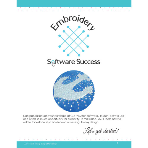 Bling, Bling, & More Bling in Cut 'N Stitch Software