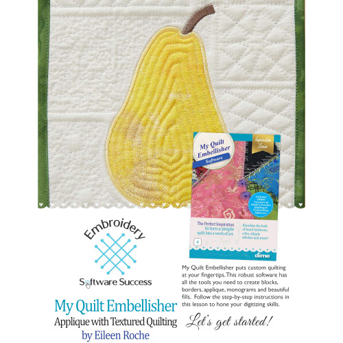 Applique with Textured Quilting in My Quilt Embellisher