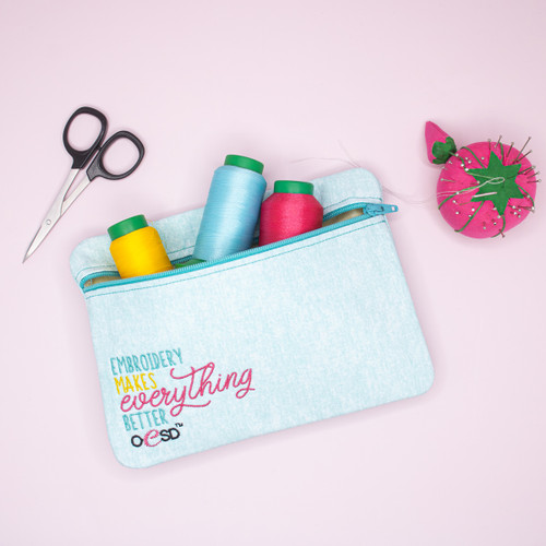 Embroidery Makes Everything Better Zipper Pouch