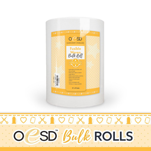 Fusible Woven CutAway White 15" x 75yd