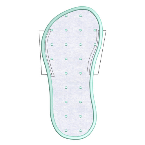 Small Left Slipper Sole