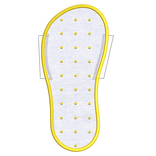 Large Left Slipper Sole