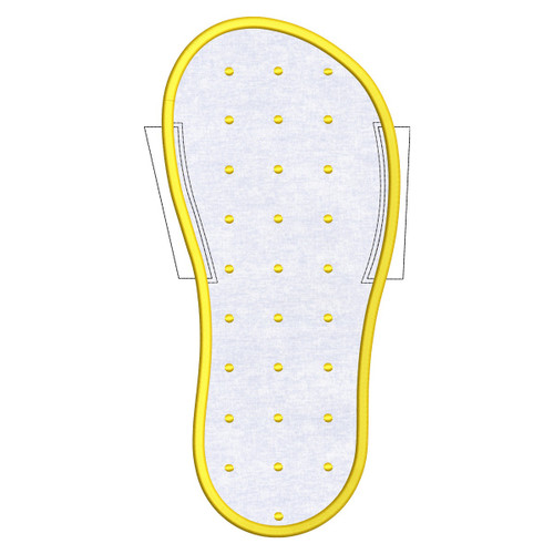 Large Right Slipper Sole
