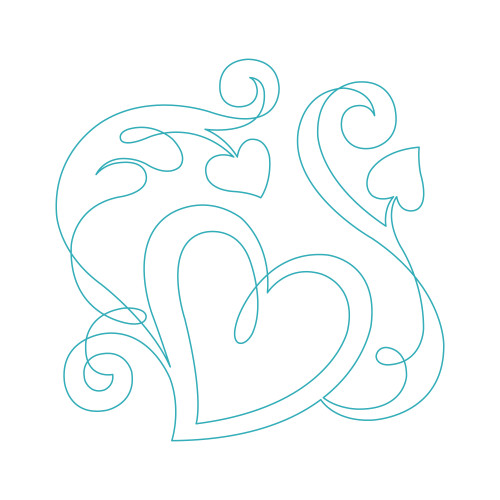 Heart Swirls 3 DIGITAL