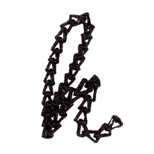Chain Stitch Lowercase H