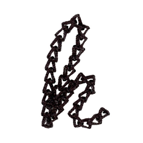 Chain Stitch Lowercase K