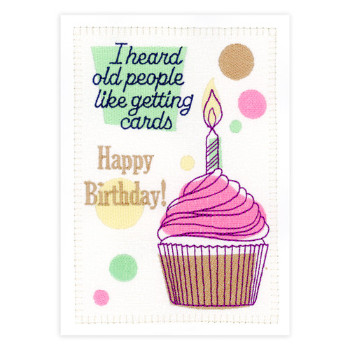 Old People Birthday Card