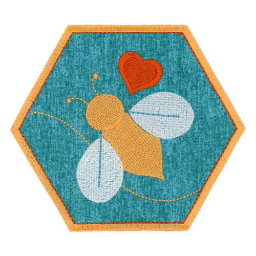 Large Hexagon Bee Patch