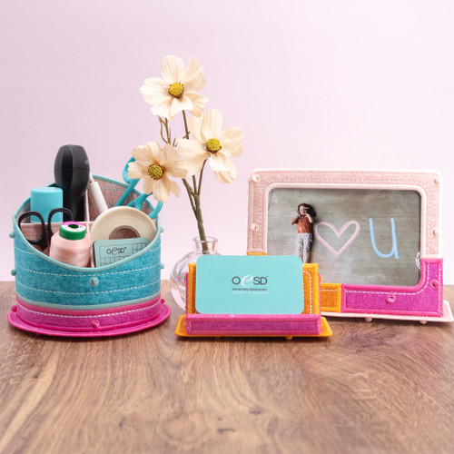 Freestanding Desk Set Trio