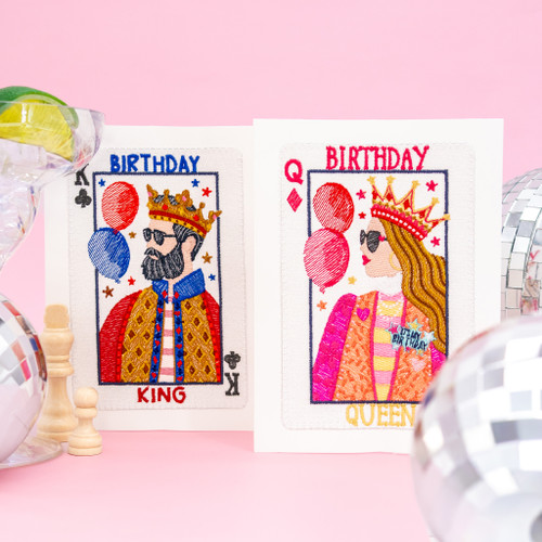 King and Queen Birthday Cards by Lisa Perry