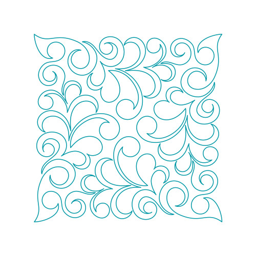 Bubble Feathers Block DIGITAL