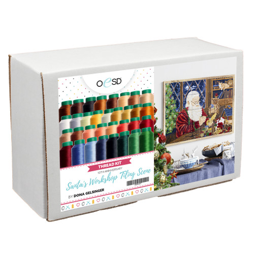 10th Anniversary Santa's Workshop Tiling Scene Thread Kit
