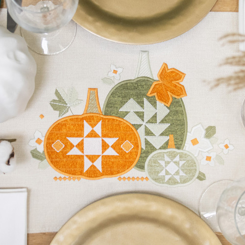 USB - Quilt Block Fall Applique
