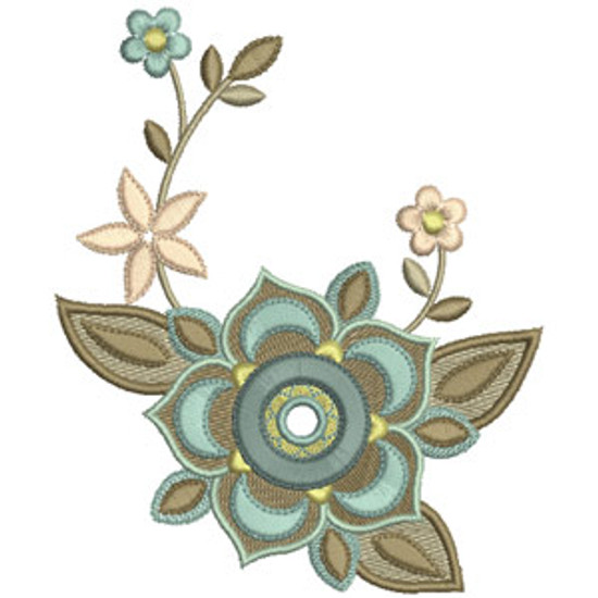 OESD Small Flowers Border Embroidery Design