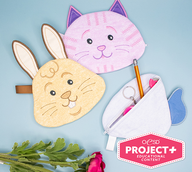 Animal Zipper Pouches