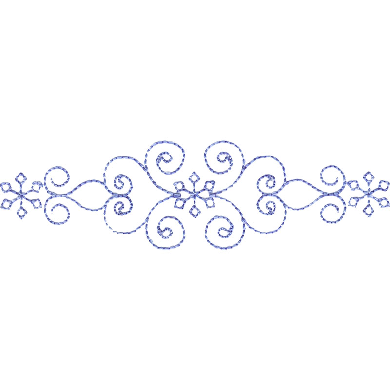 OESD Mini Snowflake Border Embroidery Design