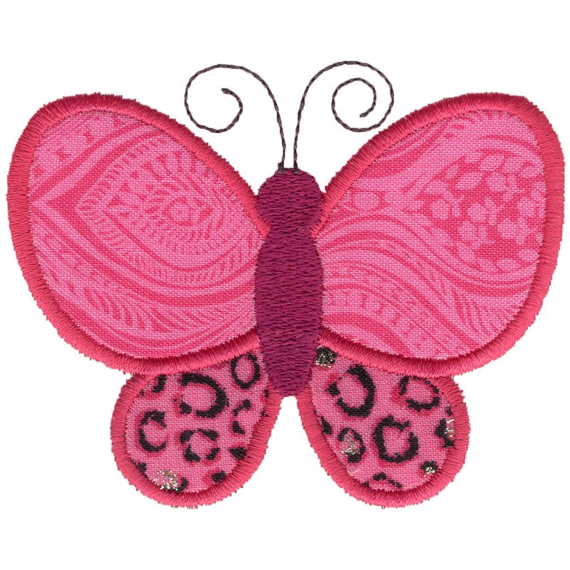 Pink Butterfly Applique