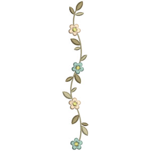 OESD Small Flowers Border Embroidery Design