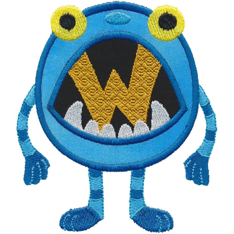 Monster Monogram Applique W