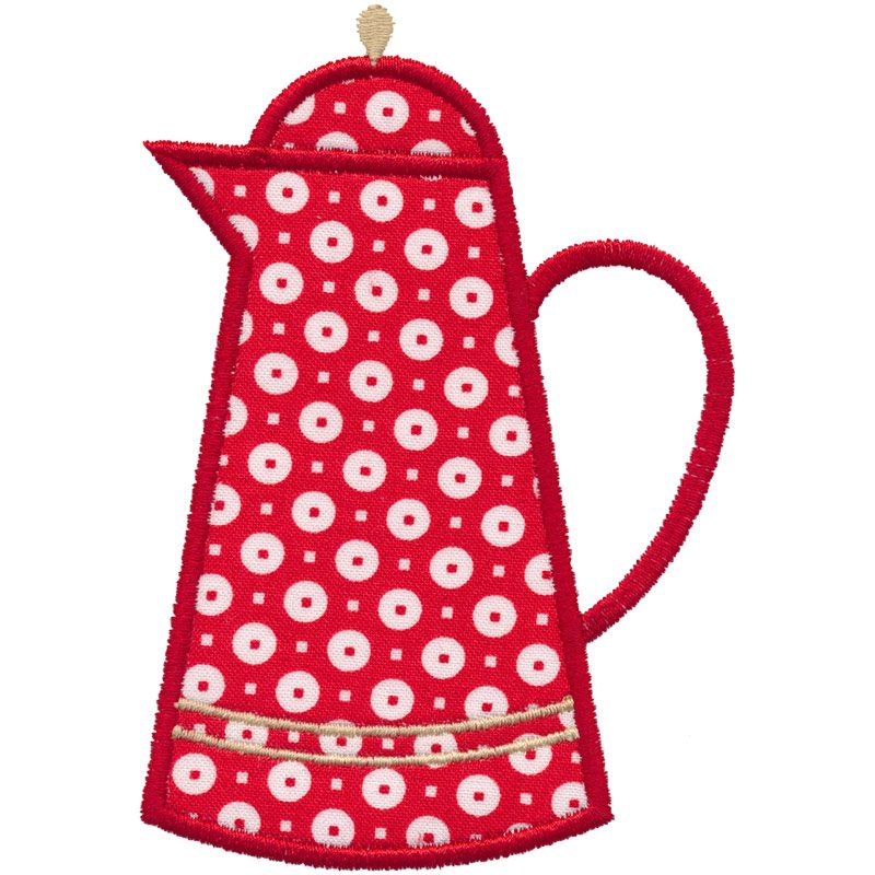 Coffee Pot Applique