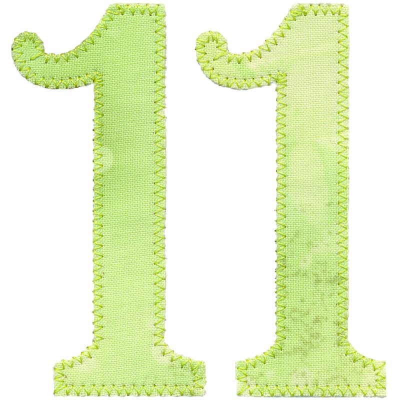 Number 11 Applique
