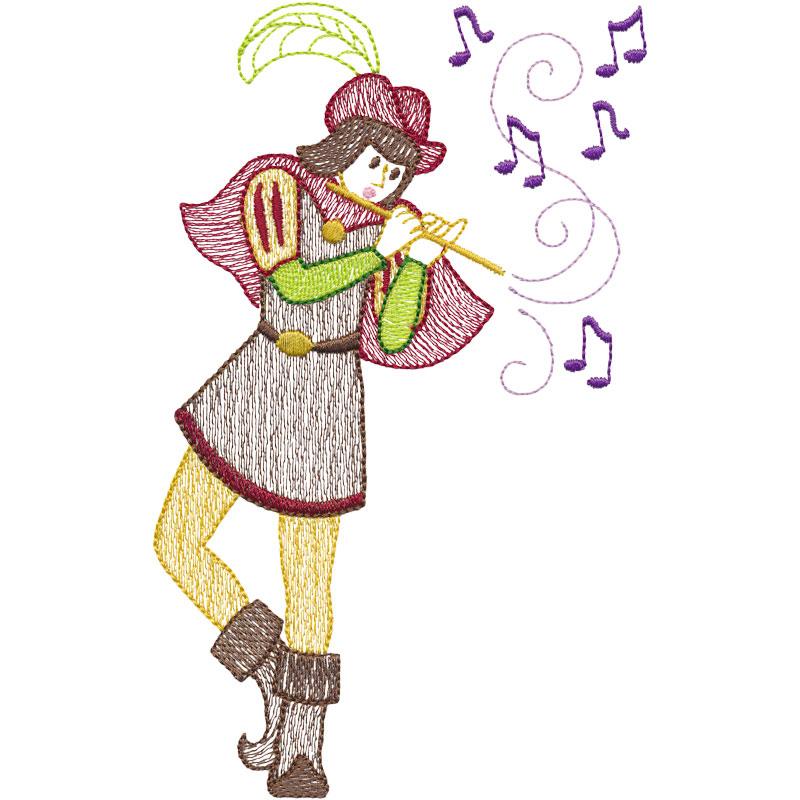 Eleven Pipers Piping Clipart