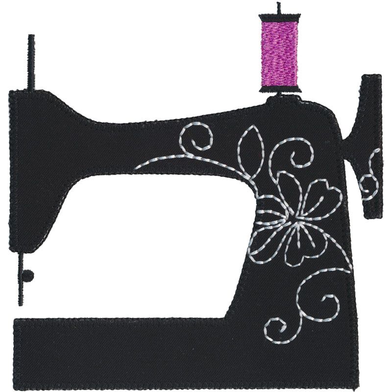 Vintage Sewing Machine Applique