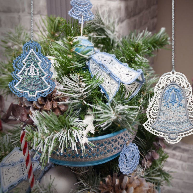 Silver Bells Ornaments