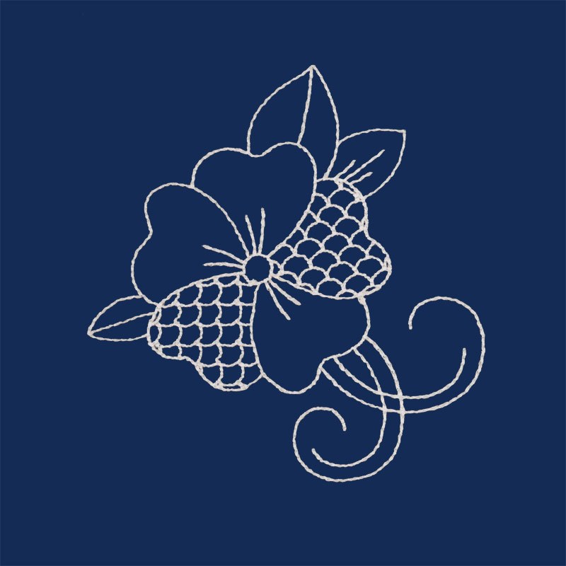 Sashiko Floral 3