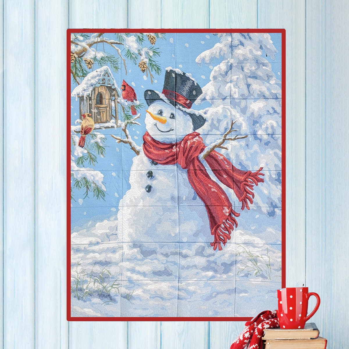 トールペイント ウェルカムボード スノーマン Happy Snowman by Dona Gelsinger