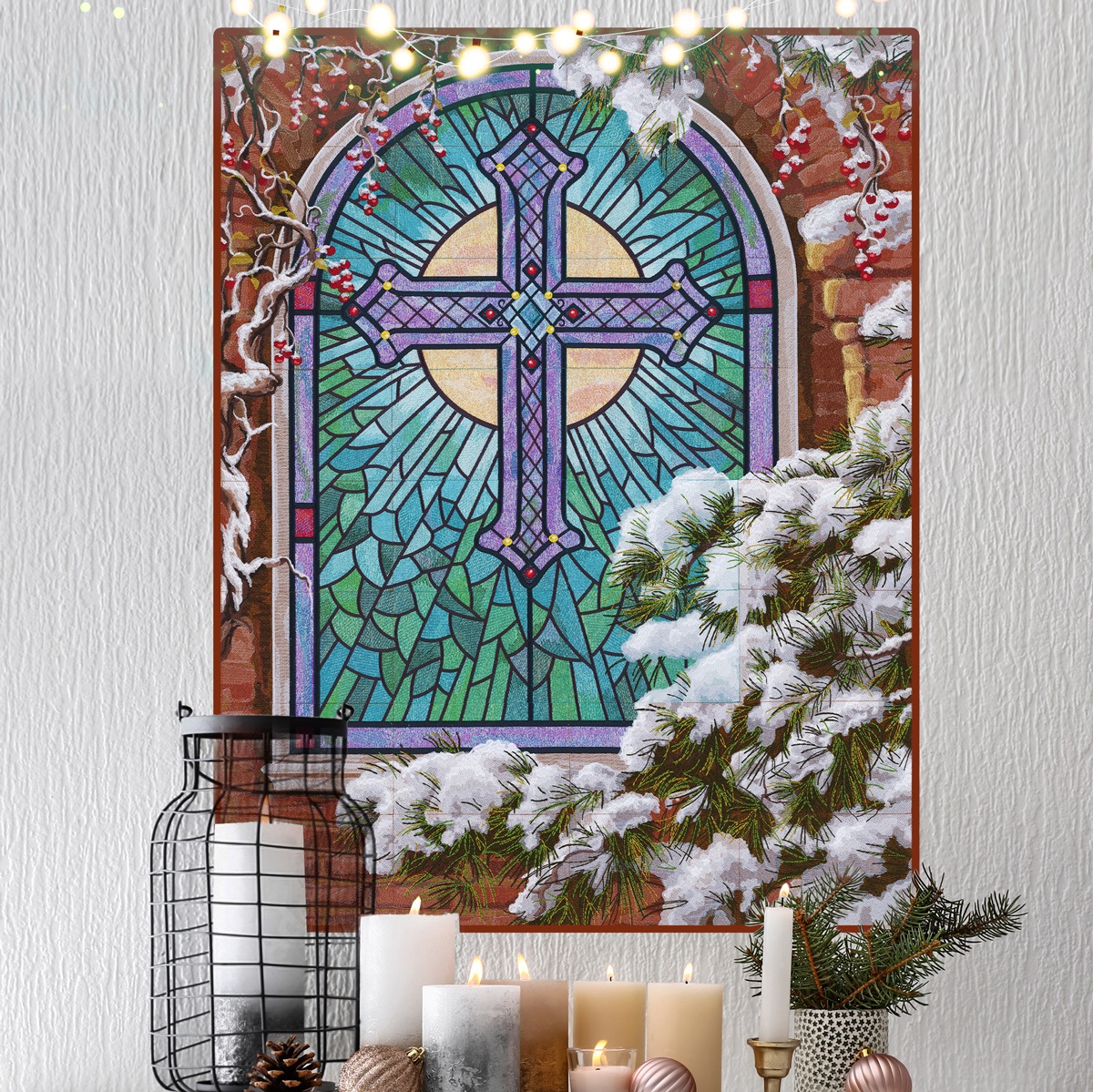 Christmas Church Window by Dona Gelsinger