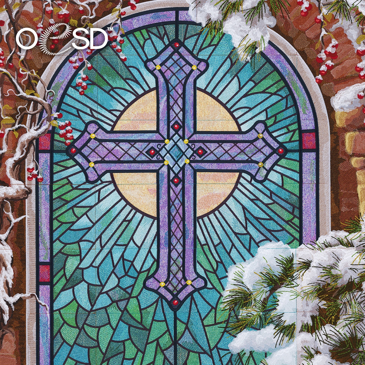 Christmas Church Window by Dona Gelsinger