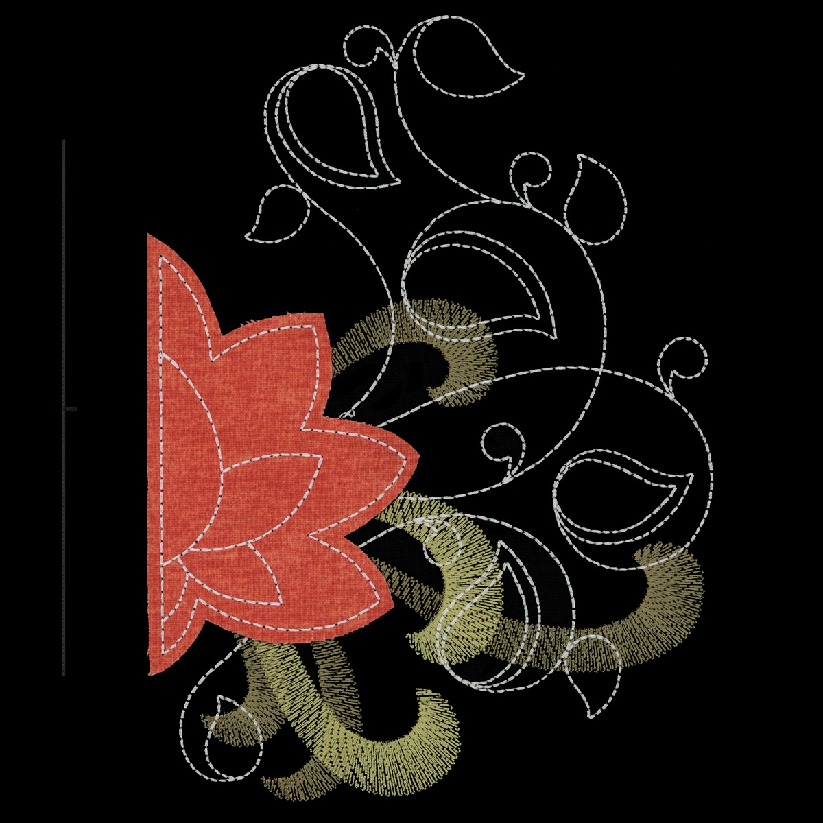 Lotus Applique Right