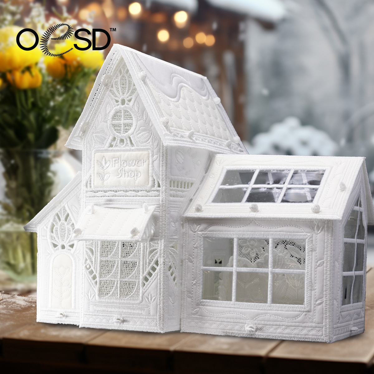 Winter Village - Freestanding Flower Shop