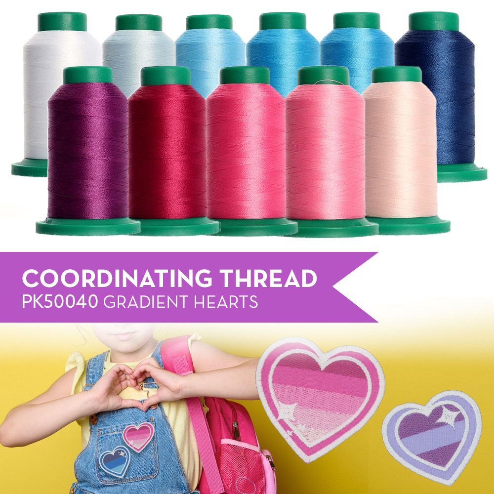Gradient Hearts PK50040 - Coordinating Thread