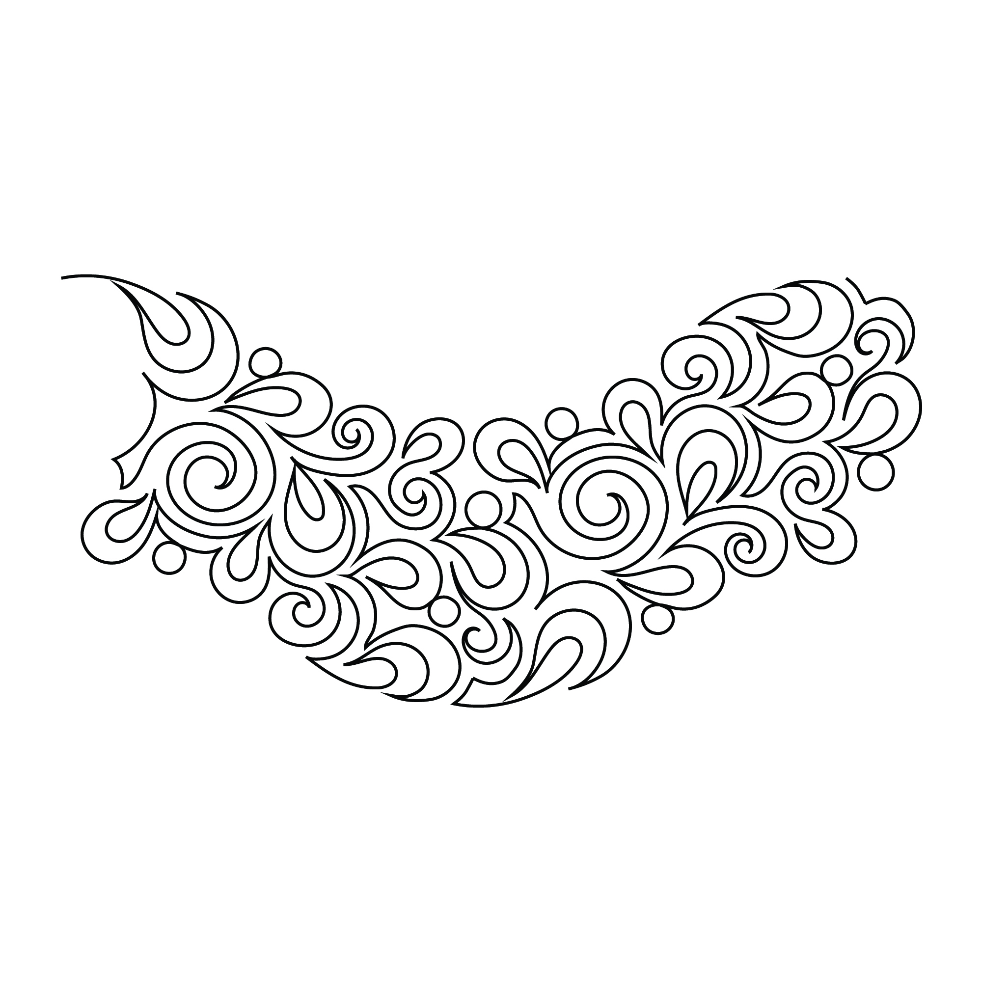 Swirls Paisley Pantograph | LA80212-03