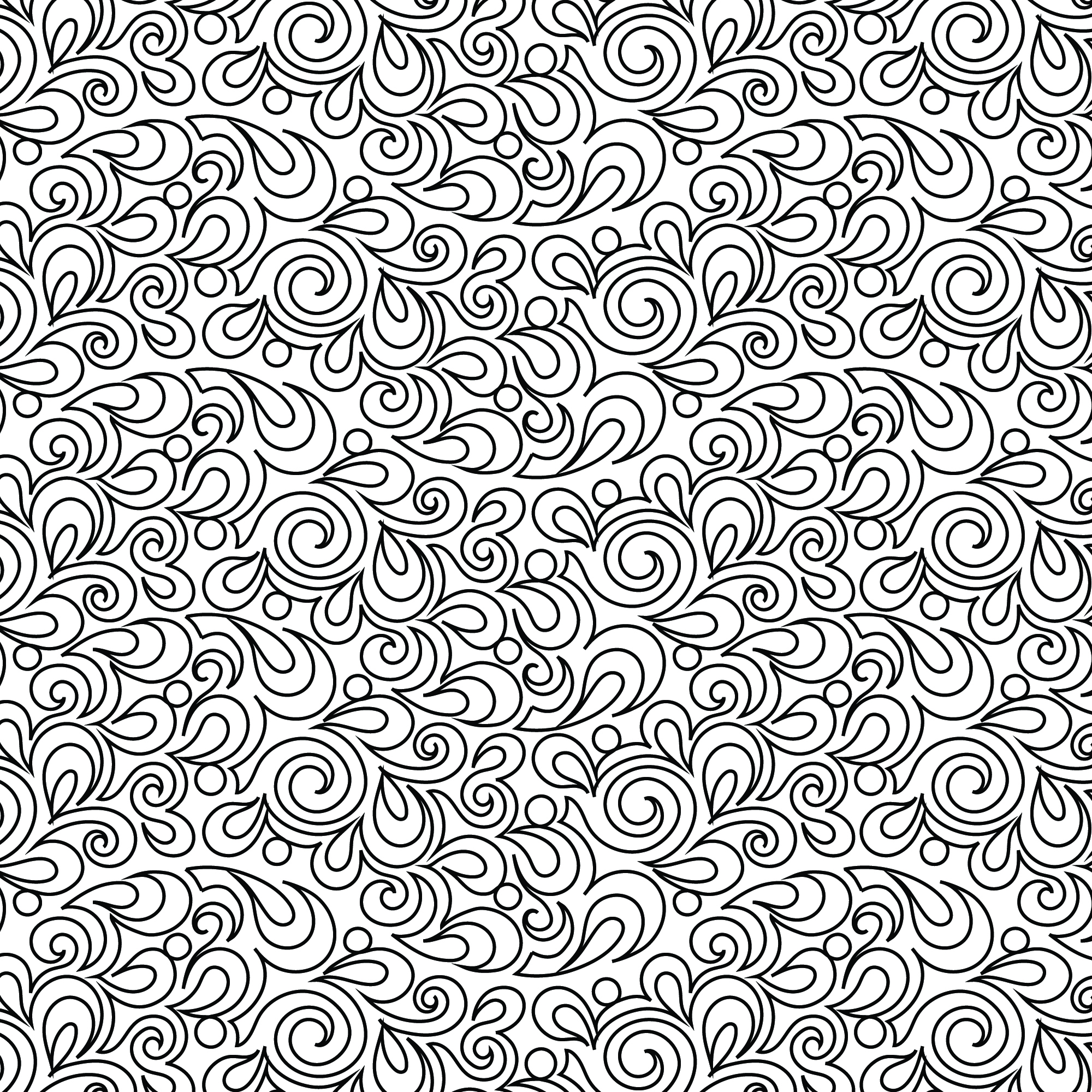Swirls Paisley Pantograph | LA80212-03