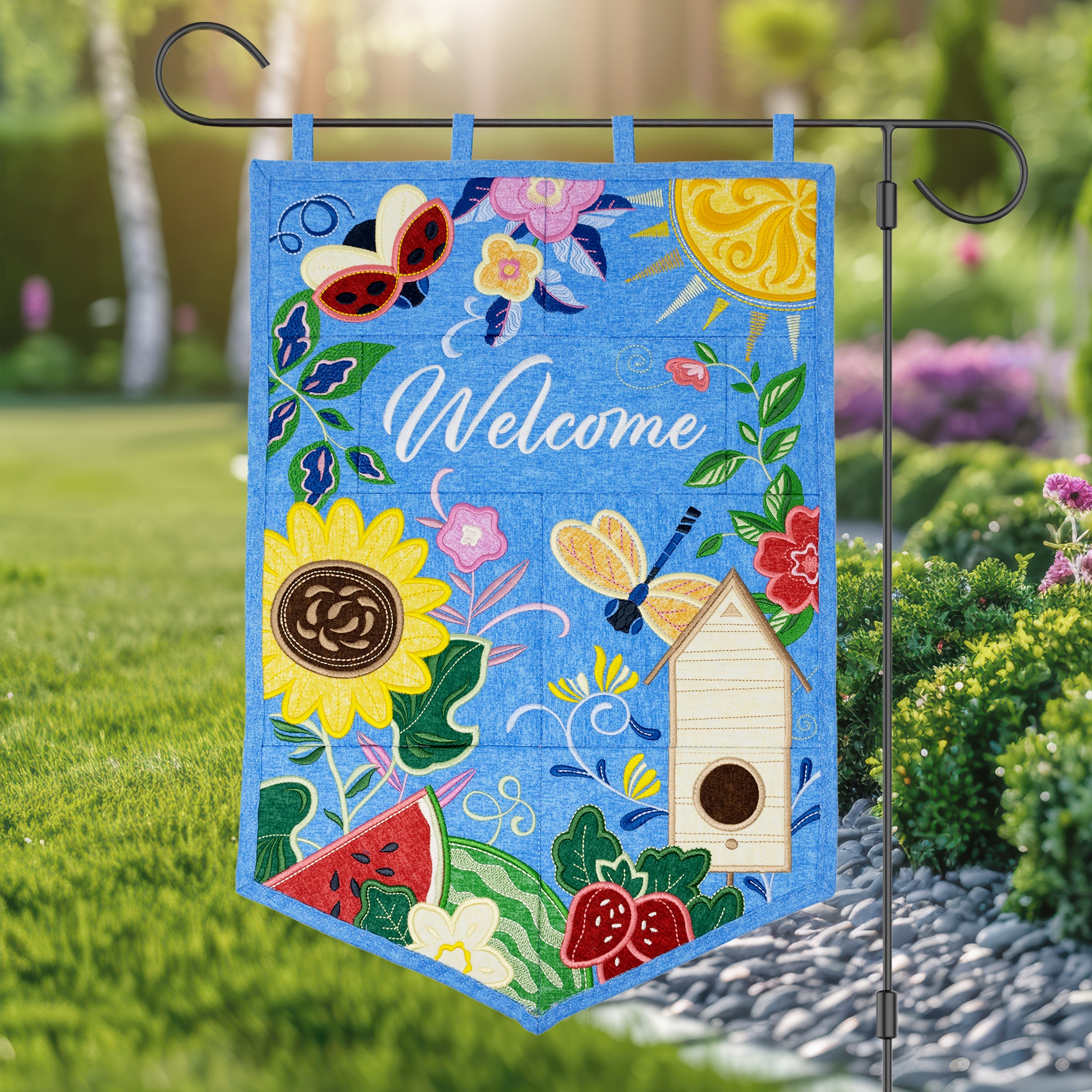 Summer Welcome Garden Flag