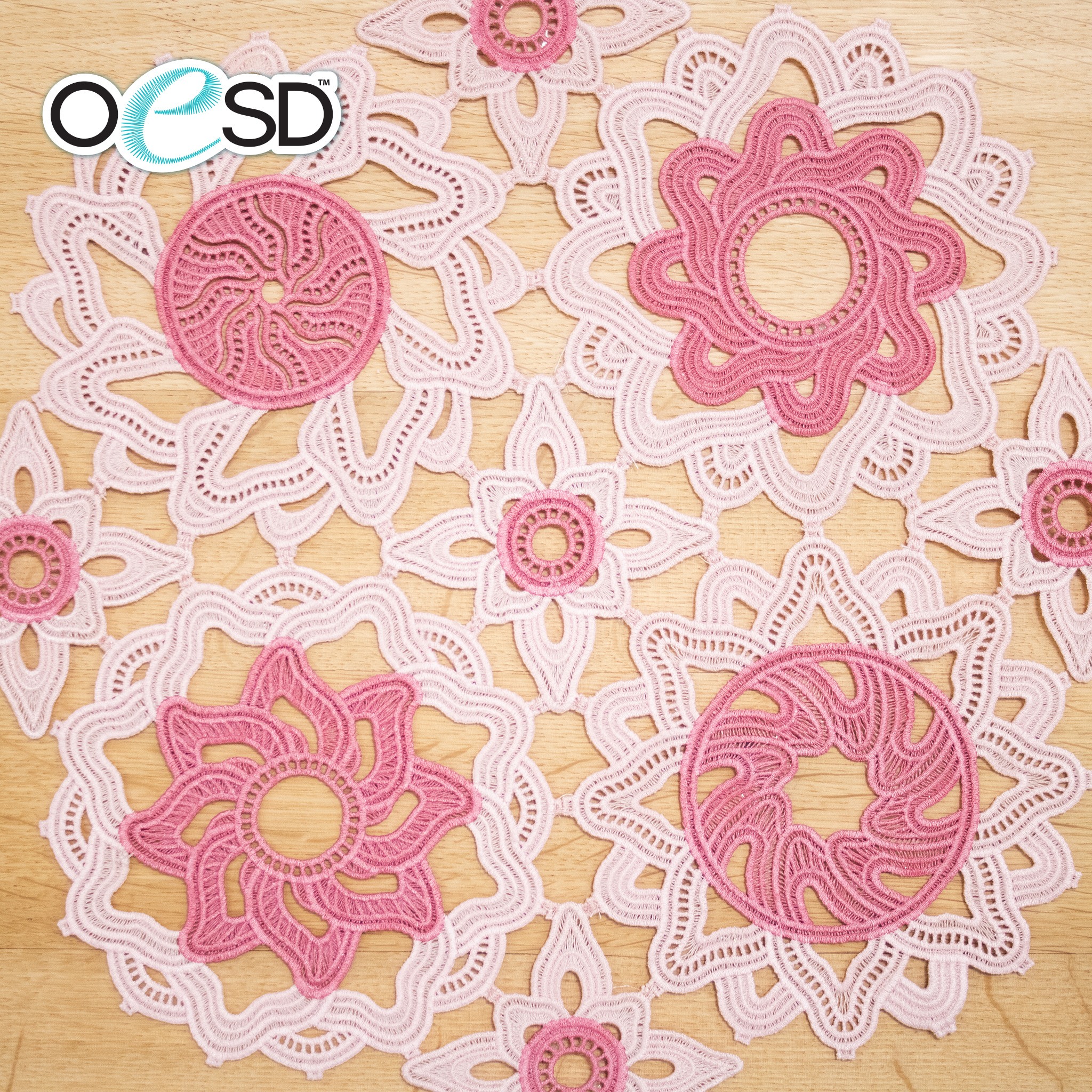Freestanding Buildable Flower Doilies