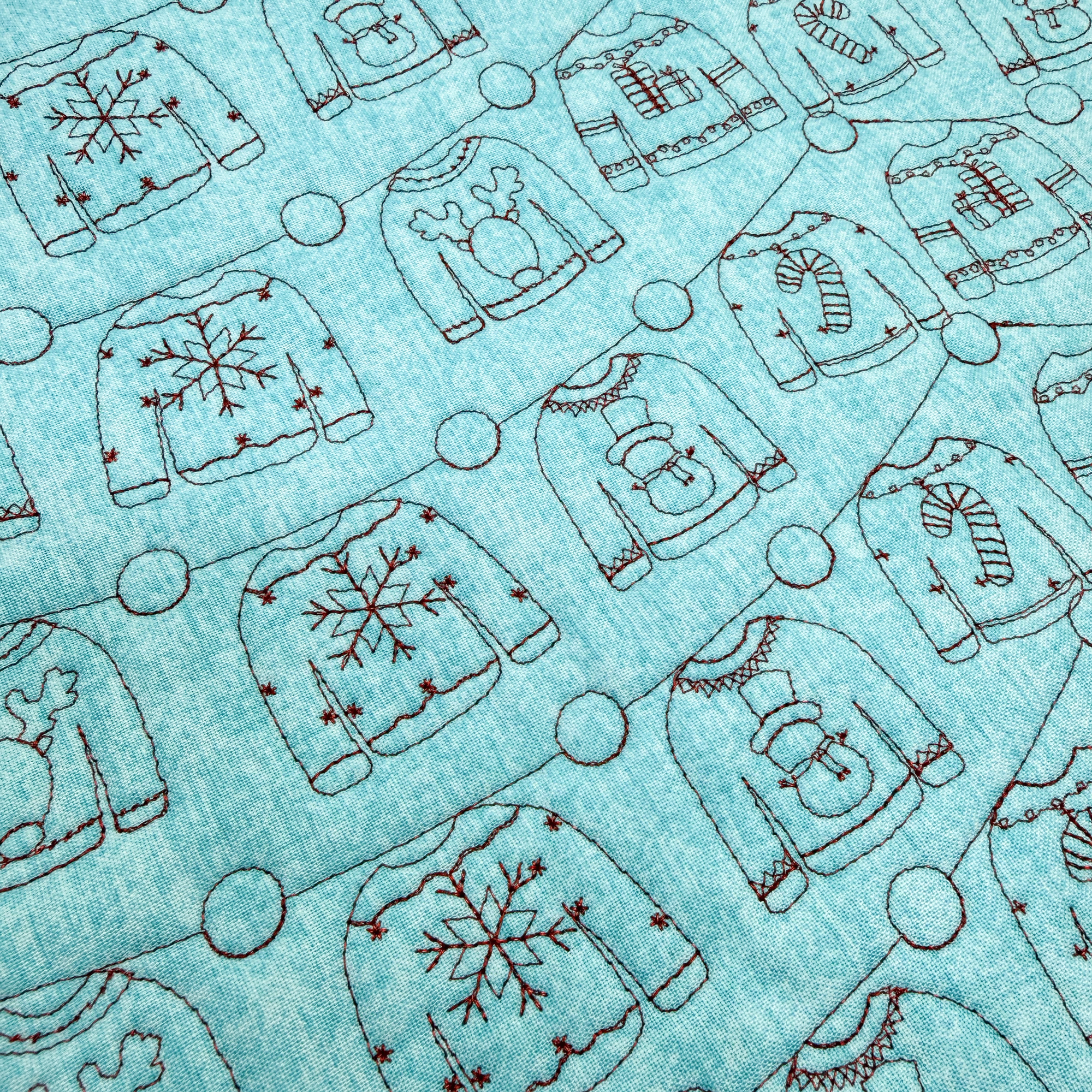 Christmas Sweater Quilting by The Little Green Bean
