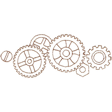 steampunk drawing gears