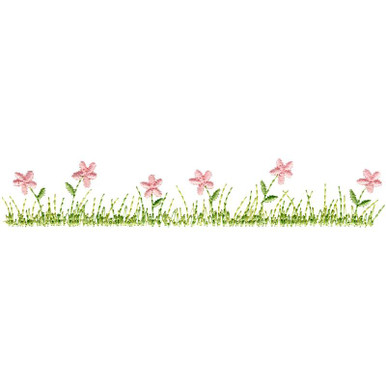 Grass &amp; Flowers Border