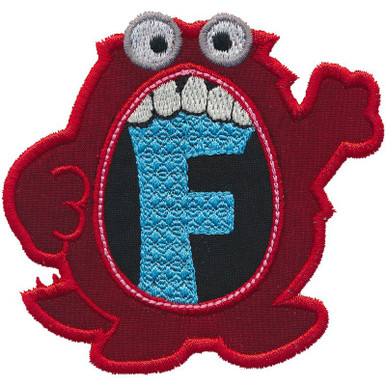 Monster Monogram Applique F