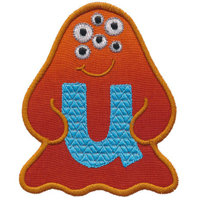 Monster Monogram Applique U
