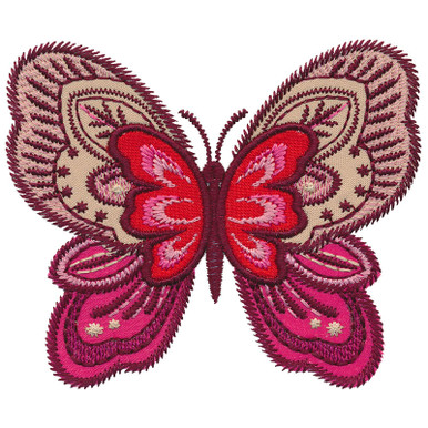 OESD Pink Butterfly Applique Embroidery Design