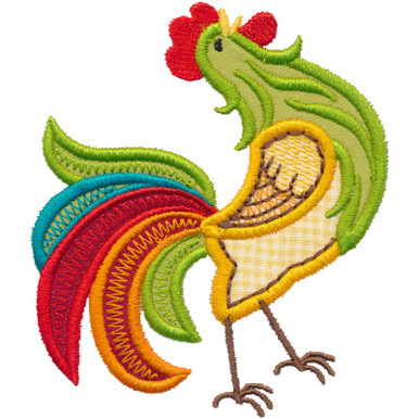 Rooster Applique | 12608-04 Rooster Applique | 12608-04