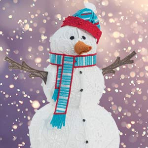 Freestanding Lace Snowman 2