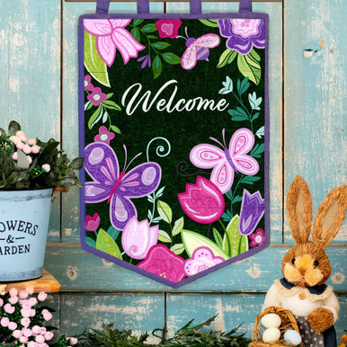 Fraser Tartan Crest Garden Flag - Welcome Style