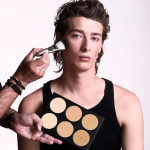 Kett Fixx Powder Foundation Pro Palette applied on male model